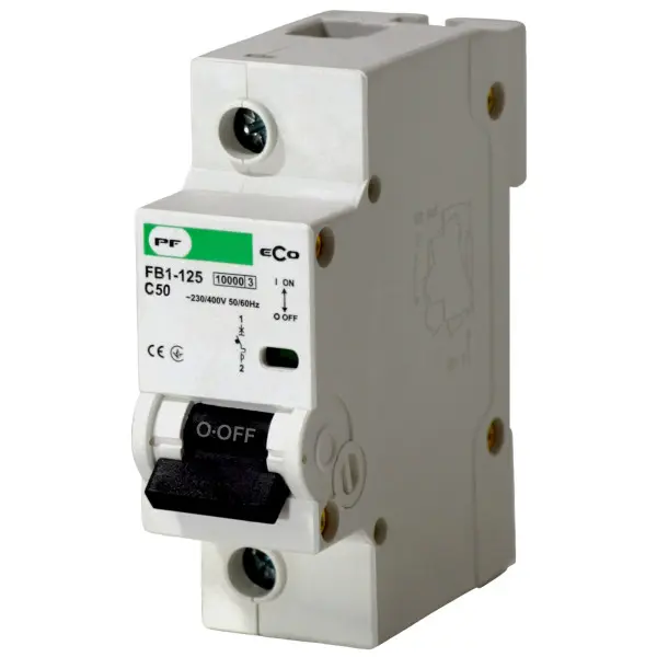Автоматичний вимикач Promfactor ECO FB1-125 1P C 50A 10кА (FB1C10050)