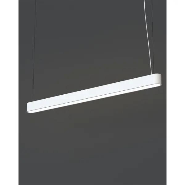 Підвісний світильник, люстра Nowodvorski 7537 Soft LED T8LED 1x22W 3000K 3200Lm IP20 білий - фото №2