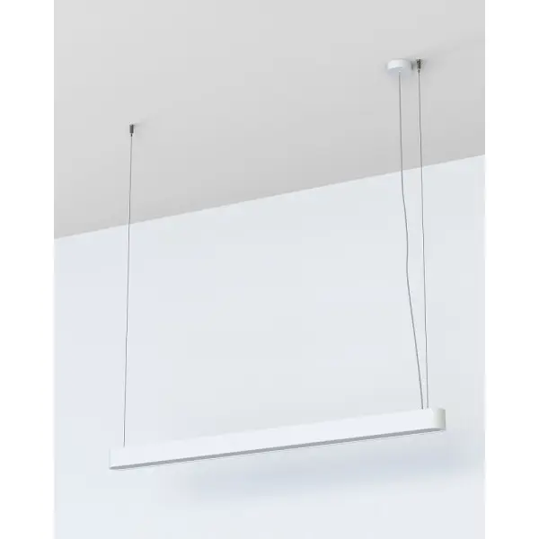 Підвісний світильник, люстра Nowodvorski 7537 Soft LED T8LED 1x22W 3000K 3200Lm IP20 білий - фото №3