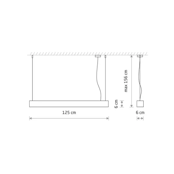 Підвісний світильник, люстра Nowodvorski 7537 Soft LED T8LED 1x22W 3000K 3200Lm IP20 білий - фото №4