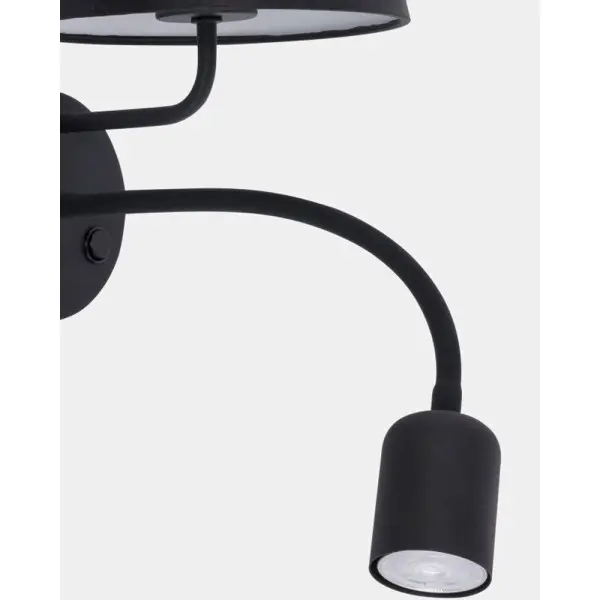 Бра, настінний світильник TK Lighting 2537 Maja E27+GU10 1+1x15W+8W IP20 чорний - фото №2