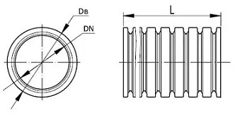 Гофротруба ПВД Ø25 мм, черная, лёгкая с протяжкой, DKC - фото №1