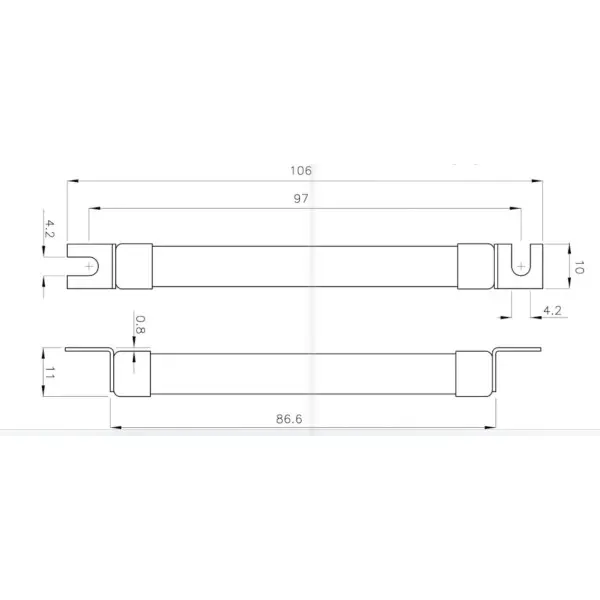 Предохранитель ETI 002625214 CH SU 10x85 gPV 10A 1500V (30kA) - фото №4