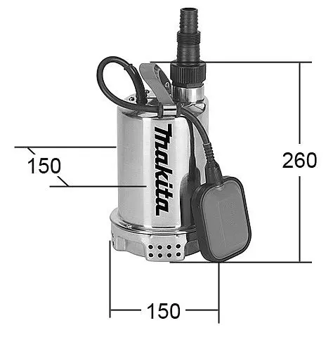 Дренажный насос Makita PF0403 - фото №5