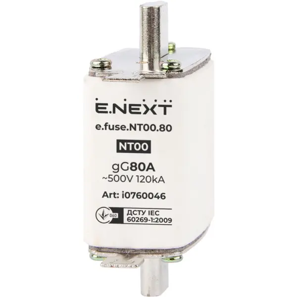 Плавкий предохранитель E.Next e.fuse.NT00.80 габарит 00 80А (i0760046)