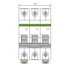 Автоматичний вимикач NOARK Ex9BN 3P D3 3А 6кА D (100227) - фото №1