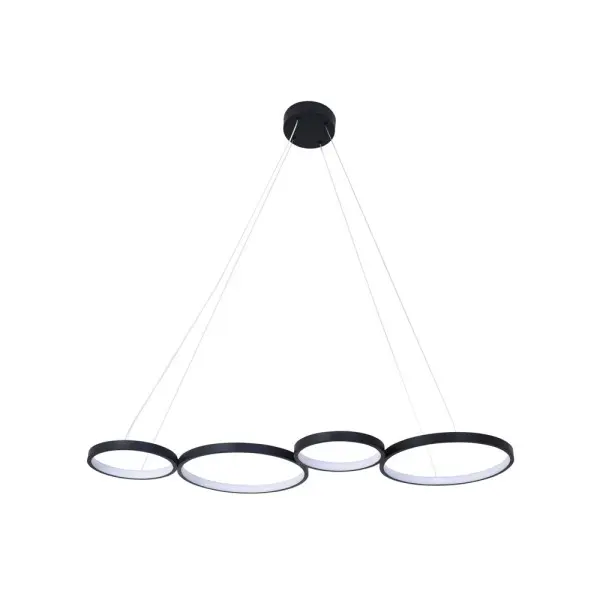 Підвісний світильник, люстра Goldlux 331021 Flamenco LED 1x42W 4000K 5700Lm IP20 чорний Підвісний світильник, люстра Goldlux 331021 Flamenco LED 1x42W 4000K 5700Lm IP20 чорний