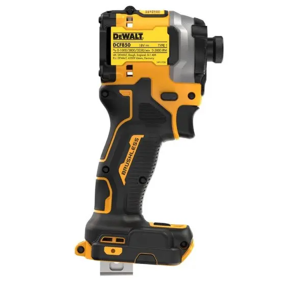 Ударний акумуляторний безщітковий шурупокрут DeWALT DCF850NT XR Li-Ion 18В - фото №2 Ударний акумуляторний безщітковий шурупокрут DeWALT DCF850NT XR Li-Ion 18В - фото №2
