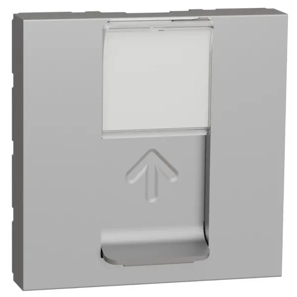 Накладка для RJ45 розетки Schneider Electric NU941130 2М (алюминий)