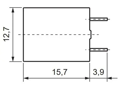 Миниатюрное электромеханическое реле ETI 002473031 MER2-012 DC 2p - фото №3