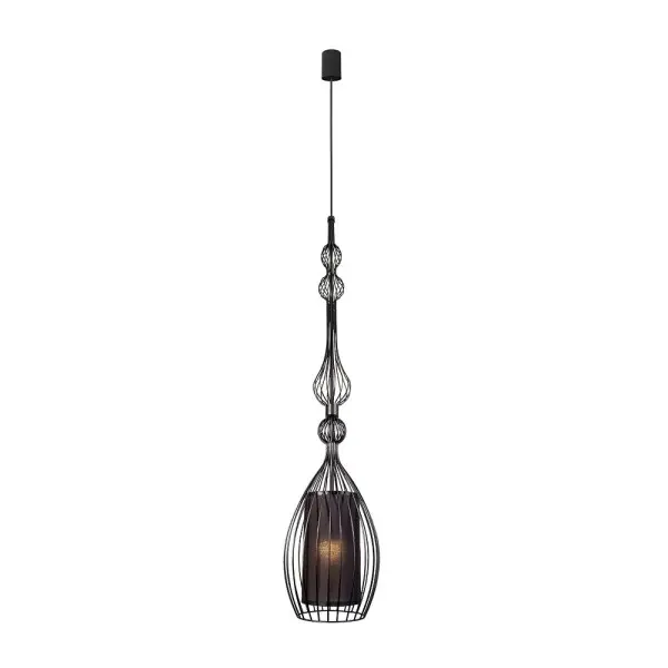 Подвесной светильник, люстра Nowodvorski 8864 Abi L E27 1x25W IP20 черный