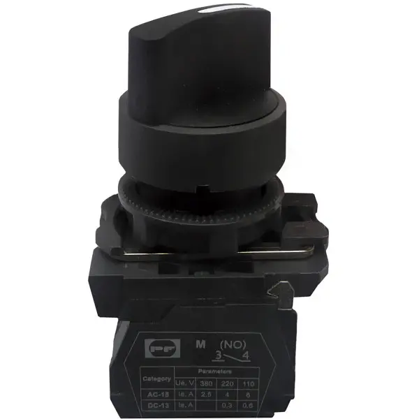 Перемикач Promfactor FP5-AD53 2NO чорний (FP5-AD53)