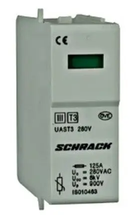 Модуль защитного разрядника Schrack IS050022 IS 280В 10кА класс D Модуль защитного разрядника Schrack IS050022 IS 280В 10кА класс D