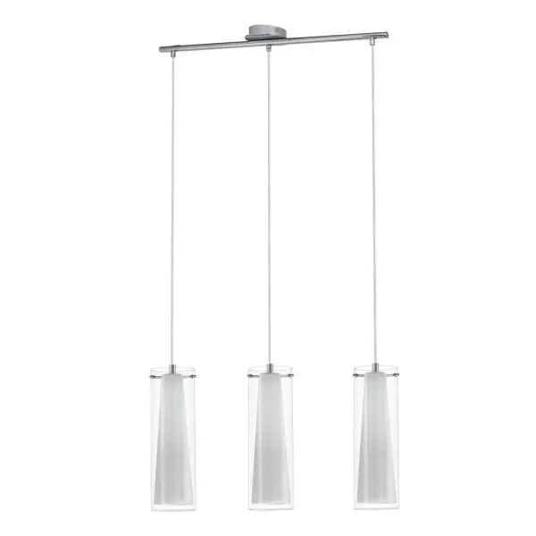 Подвесной светильник, люстра Eglo 89833 Pinto E27 3x60W IP20 хром