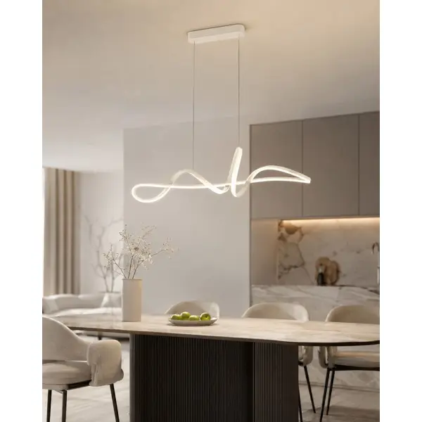 Подвесной светильник, люстра Italux PND-23523A-WH Mila LED 1x36W 3000K/4000K/6000K 2702Lm IP20 белый - фото №1 Подвесной светильник, люстра Italux PND-23523A-WH Mila LED 1x36W 3000K/4000K/6000K 2702Lm IP20 белый - фото №1