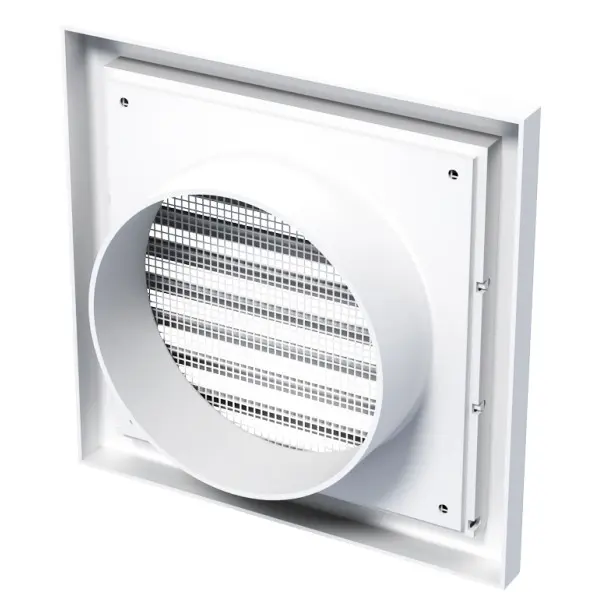 Решітка Vents МВ 121 Нд біла 154х154 - фото №1 Решітка Vents МВ 121 Нд біла 154х154 - фото №1