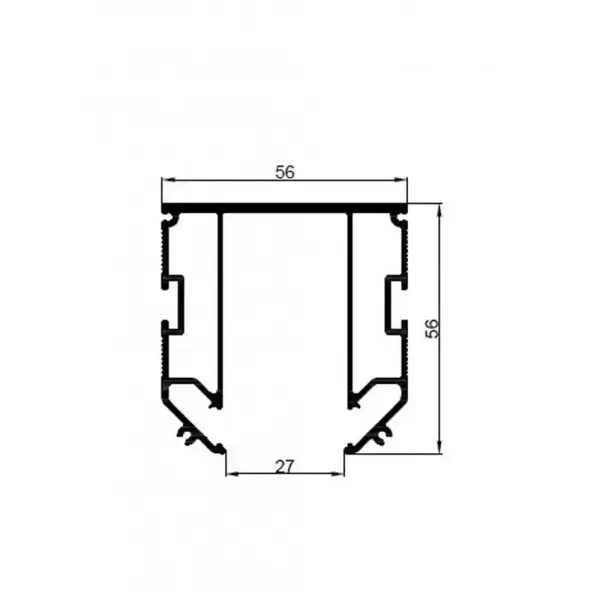 Профиль база для магнитного шинопровода Oledim 7771366 OL16 2м IP20 серебристый - фото №3