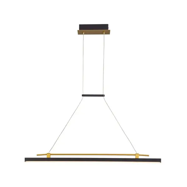 Подвесной светильник, люстра Italux PND-54638F-16W-3K-BK-GD Merlot LED 1x16W 3000K 560Lm IP20 черный