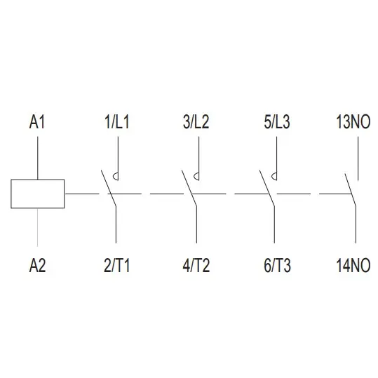 Миниконтактор NOARK Ex9CS06 10 3Р 6A 110В AC 1NO (100975) - фото №2