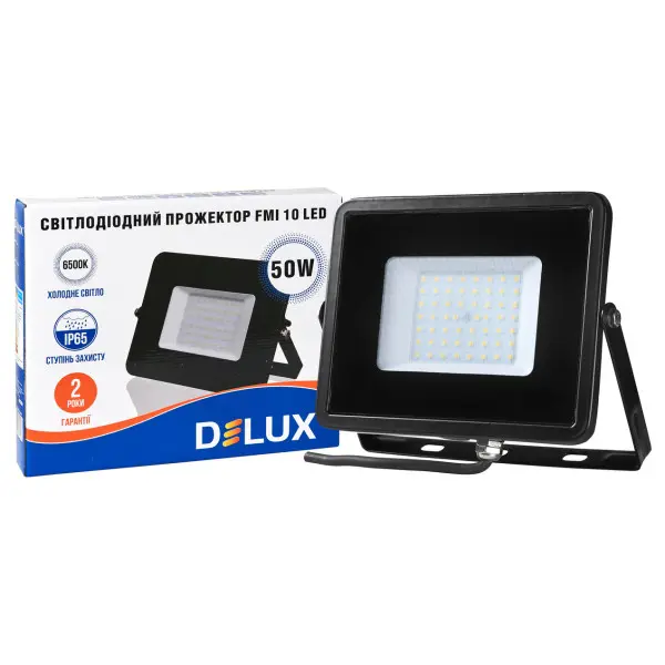 Прожектор LED FMI-10 50W 6500К Delux - фото №2 Прожектор LED FMI-10 50W 6500К Delux - фото №2