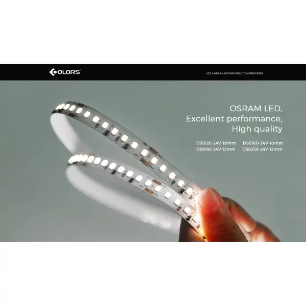 LED стрічка COLORS 256-2835-24V-IP20 34W 4800Lm 4000K 2.5м (DS8256-24V-12mm-NW) - фото №2