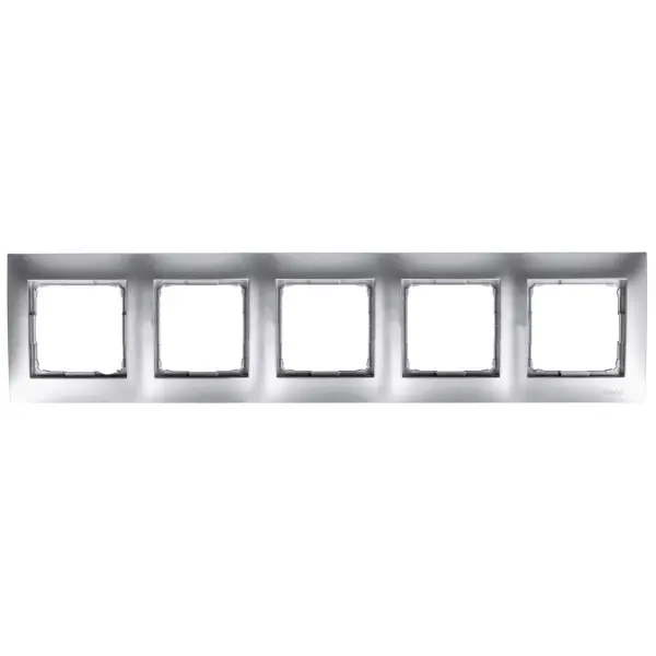П'ятимісна рамка Kontakt Simon Simon 54 Premium DR5/43 (срібло)