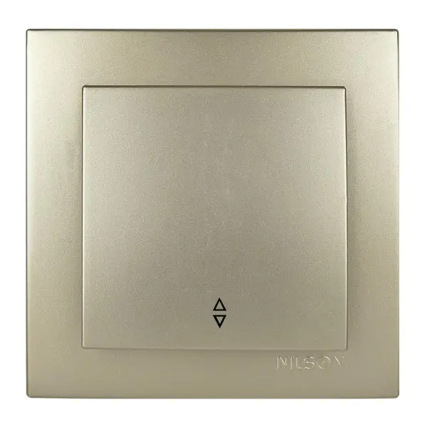 Вимикач Nilson Touran золото 1кл прохідний ( 24151007 )