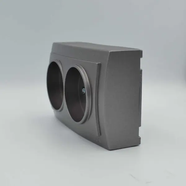 Розетка Nilson Themis антрацит 2-на без заземлення ( 26161024 ) - фото №2