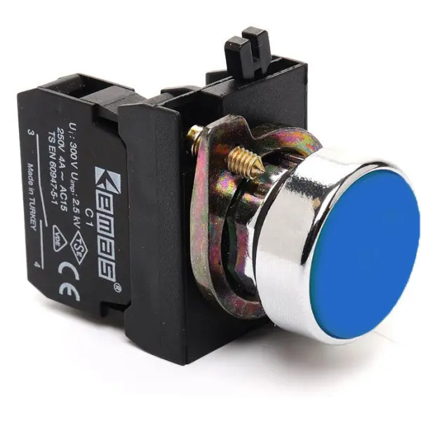 Кнопка EMAS CM100DM (1НО) синя Кнопка EMAS CM100DM (1НО) синя