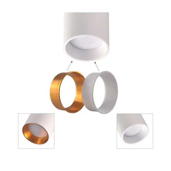 Трековий світильник Goldlux 3321701 Maribel GU10 1x10W IP20 білий - фото №4