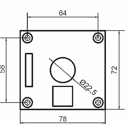 Одномісний пост керування Promfactor FP5-BOX1W5 з кнопкою-грибком "STOP" - фото №2