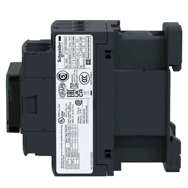 Контактор Schneider Electric TeSys Deca 3Р, 18A, НО+НЗ - фото №1