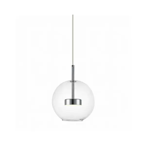 Підвісний світильник, люстра Zuma Line P0428-01J-F4AC Enceladus Led 1x5W 3000K 500Lm IP20 Хром - фото №1