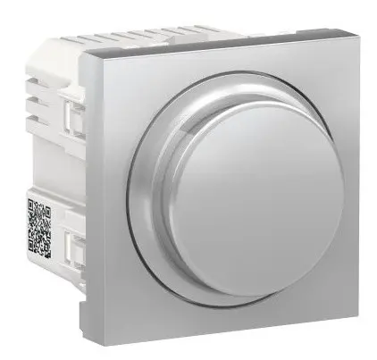 Універсальний поворотний світлорегулятор Schneider Electric NU351430 для LED ламп (алюміній) - фото №1