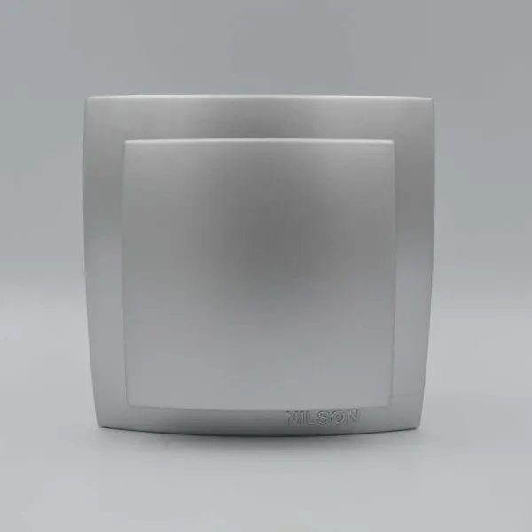 Выключатель Nilson Themis серебро 1кл ( 26131001 ) - фото №1