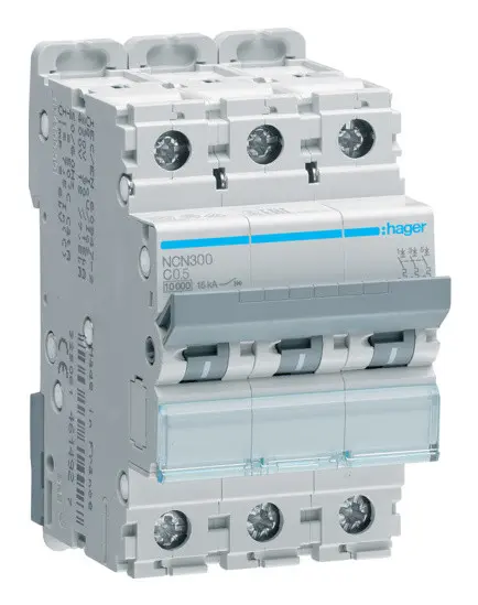 Вводный автомат NCN300 (3р,С,0,5А) Hager