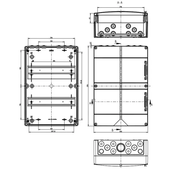 Щит Spelsberg AKi 24 IP65 на 24 модулів - фото №1