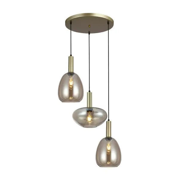Подвесной светильник, люстра Italux PND-23541-3-GD-CH Gater E27 3x40W IP20 золотой