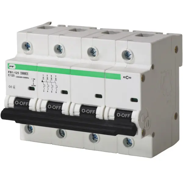 Автоматичний вимикач Promfactor ECO FB1-125 4P C 125A 10кА (FB1C4125)