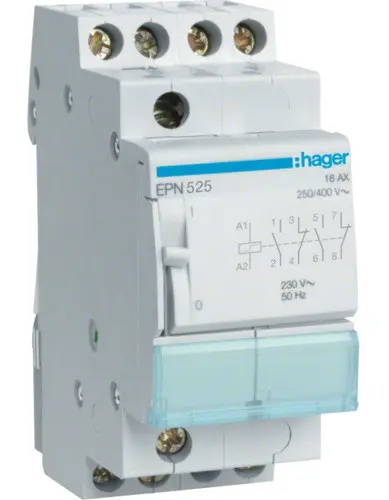 Імпульсне реле Hager EPN525 230В/16А 2НО+2НЗ