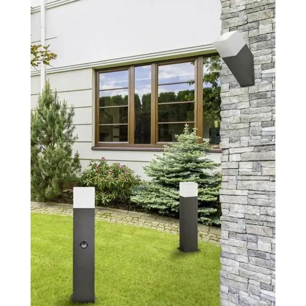 Уличный светильник Goldlux 304629 New York E27 1x12W IP44 графитовый - фото №1