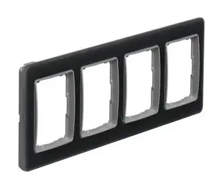 Рамка 4-постовая Schneider Electric Sedna Elements искусственное матовое стекло SDD362804 - фото №1