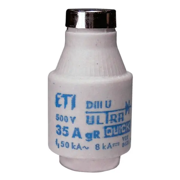 Предохранитель ETI 004323002 DIIIUQ50A/500V gR (50 kA) Предохранитель ETI 004323002 DIIIUQ50A/500V gR (50 kA)