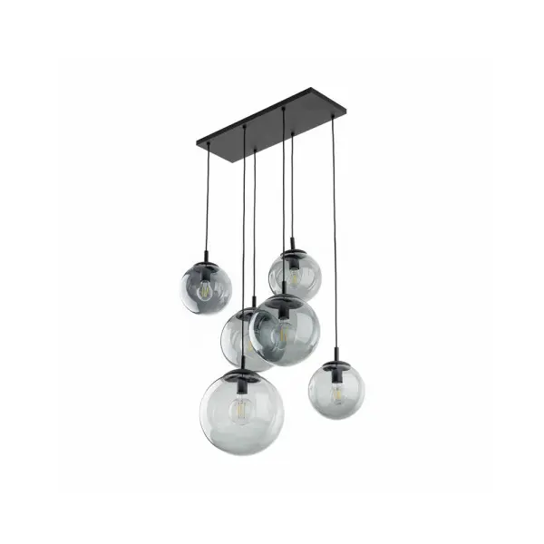 Подвесной светильник, люстра TK Lighting 5384 Esme E27 6x15W IP20 Черный - фото №1 Подвесной светильник, люстра TK Lighting 5384 Esme E27 6x15W IP20 Черный - фото №1