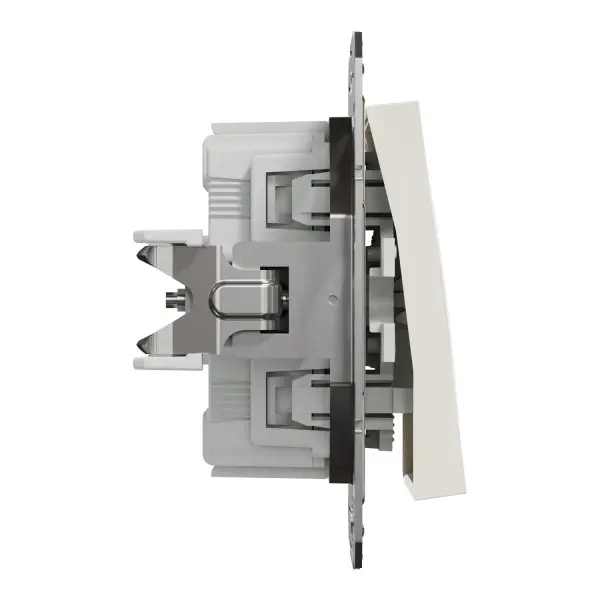 Выключатель одноклавишный Schneider Electric Asfora без рамки кремовый (EPH0170123) - фото №1
