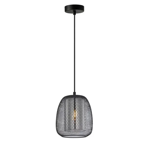 Підвісний світильник, люстра Italux PND-28612-BK-SG Amiria E27 1x40W IP20 димчастий