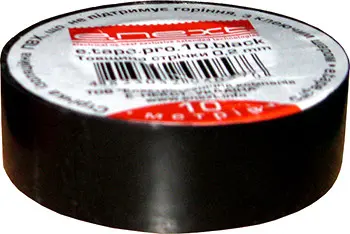 Ізолента E.Next e.tape.stand.10.black 10м чорна (s022006) Ізолента E.Next e.tape.stand.10.black 10м чорна (s022006)