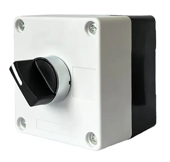 Одноместный пост управления Promfactor FP4-BOX1W6 с переключателем "0-I" Одноместный пост управления Promfactor FP4-BOX1W6 с переключателем "0-I"
