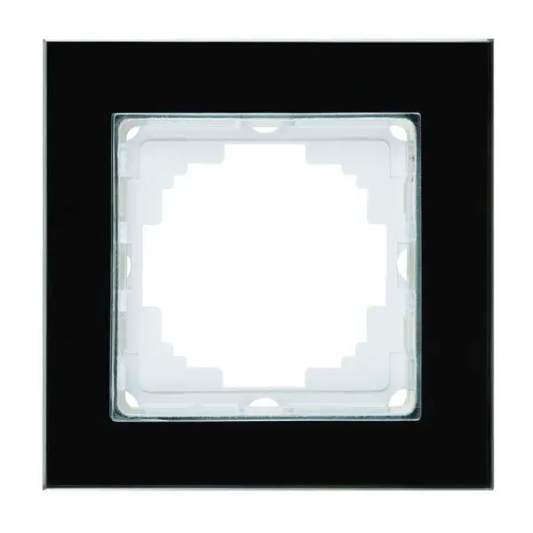 Рамка Nilson Alegra стекло черное 1-я ( 25BL0091 )