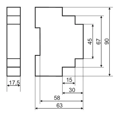 Промежуточное реле F&F PK-4PR-12V 12В 2х8 А - фото №4